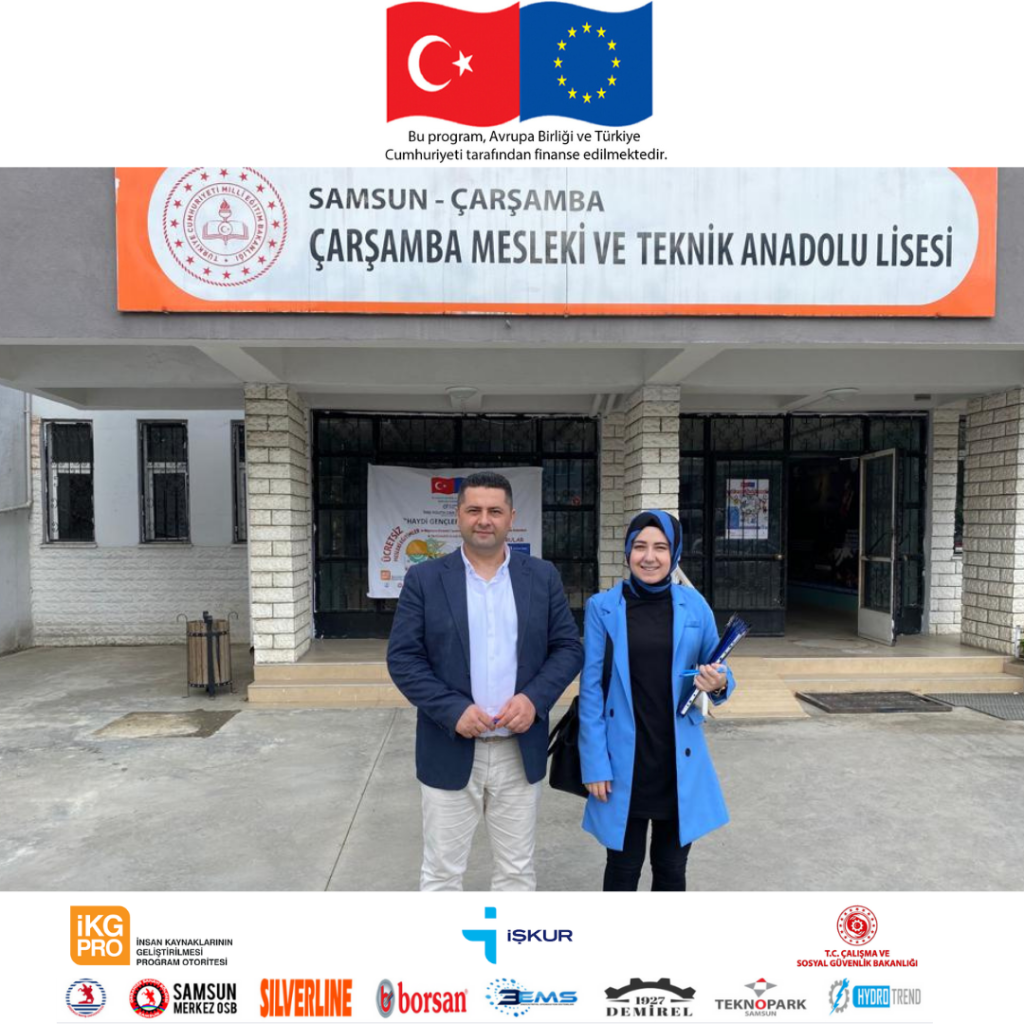 Proje tanıtımı için Çarşamba Mesleki ve Teknik Anadolu Lisesi ile Ali-Emine Kahvecioğlu Mesleki ve Teknik Anadolu Lisesi’ne Ziyaret.